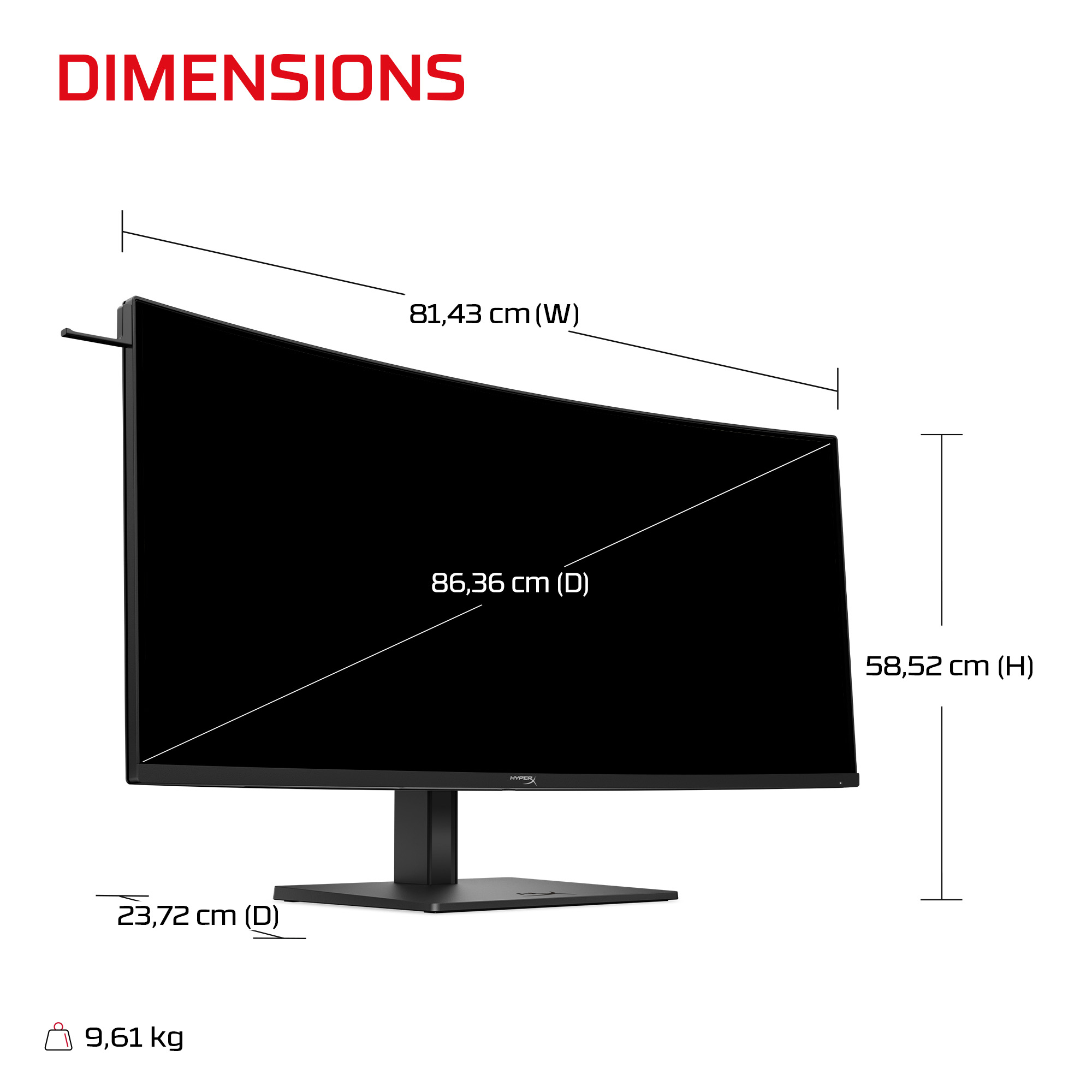 HyperX OMEN OLED 34 inch WQHD 360Hz Gaming Monitor - OMEN OLED 34 – image 9