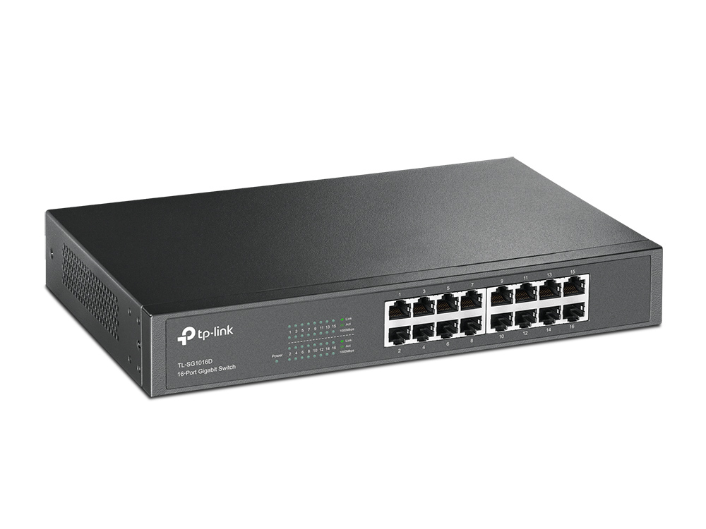 TP-Link TL-SG1016D(UN) network switch Unmanaged L2 Gigabit Ethernet (10/100/1000) Black – image 2