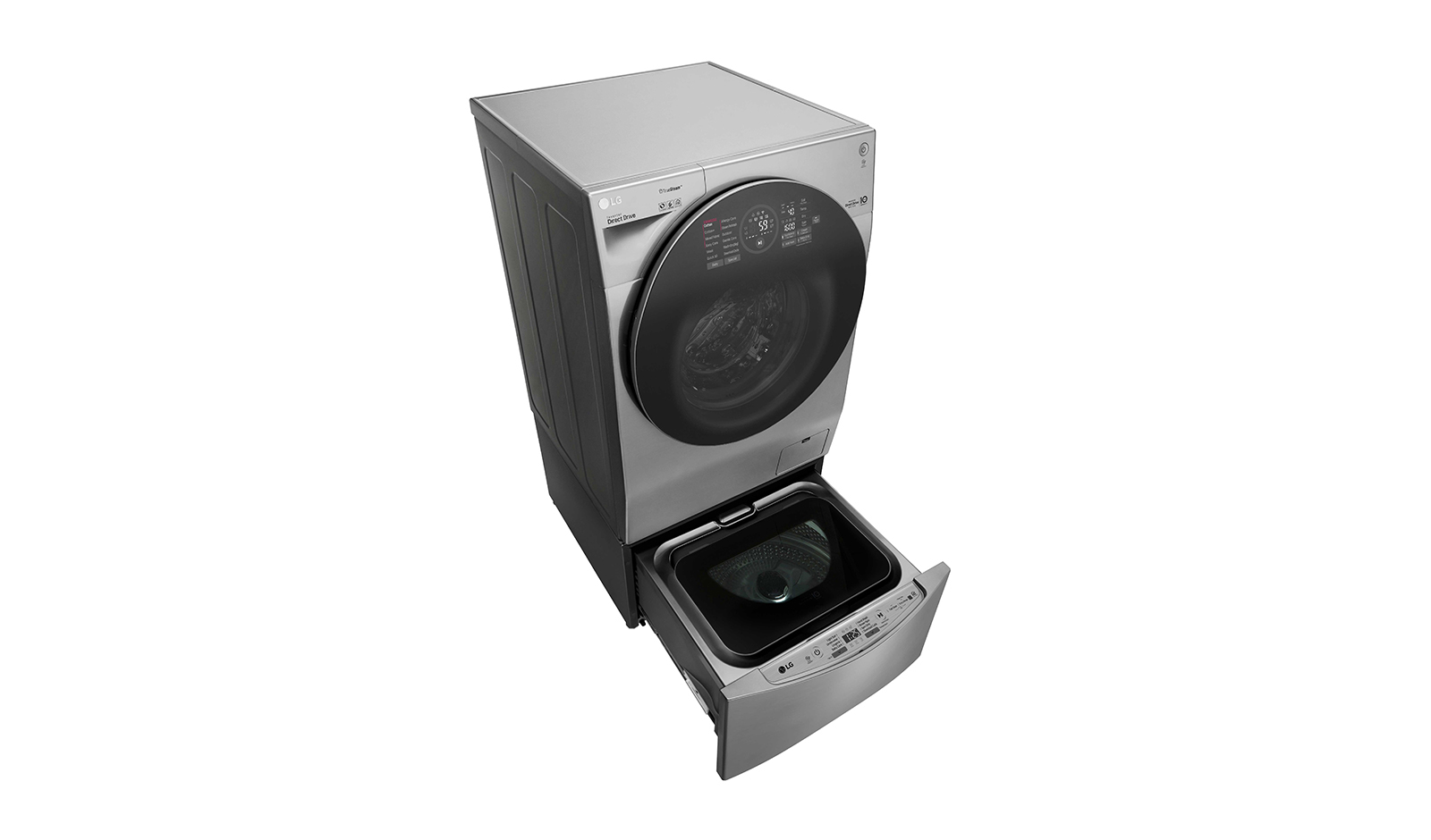 LG FH6G1BCHK6N/F8K5XNK4 washer dryer Freestanding Front-load Silver – image 7