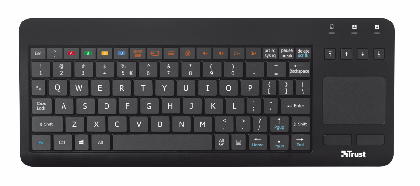 Trust 20060 keyboard TV RF Wireless QWERTY English Black – image 3