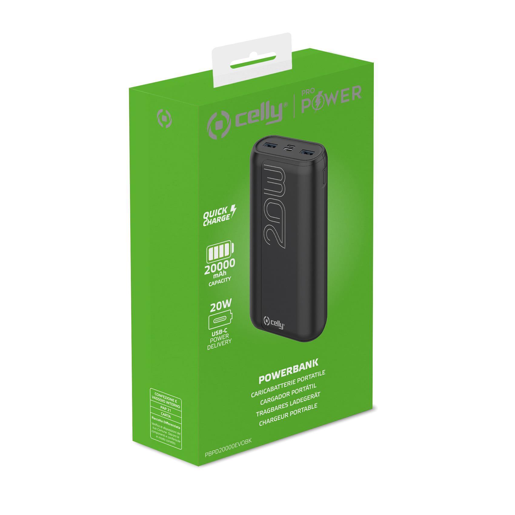 Celly PBPD20000EVOBK power bank – image 4