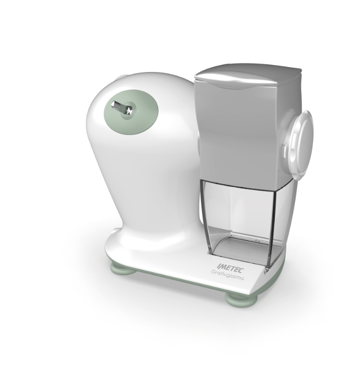 Imetec 7480 electric grater/spiralizer Green, White
