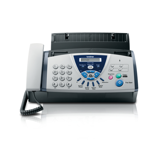 Brother FAX-T106 fax machine Thermal 14.4 Kbit/s A4 Black, Blue, Grey – image 1