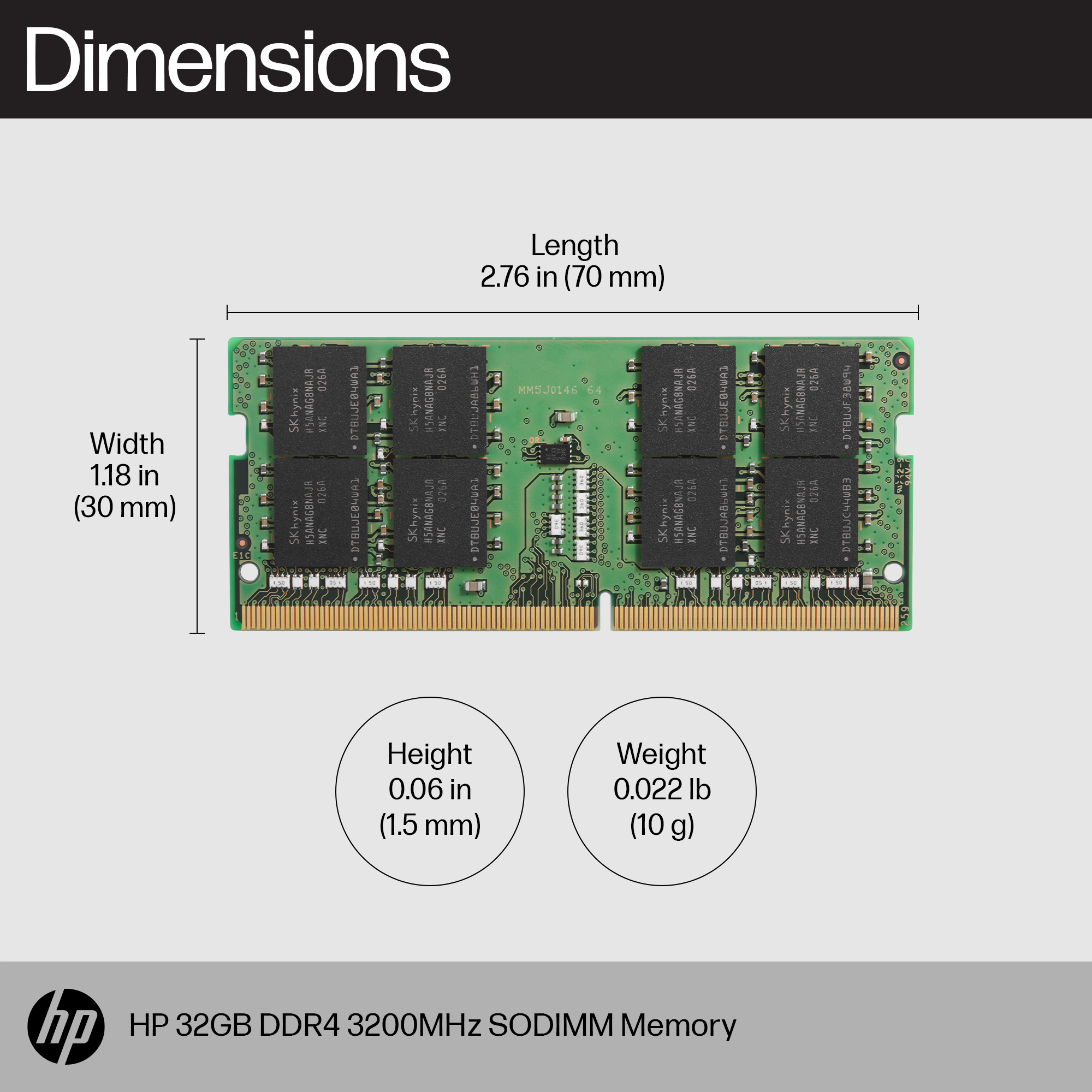 HP 32GB DDR4 3200 SODIMM Memory – image 2