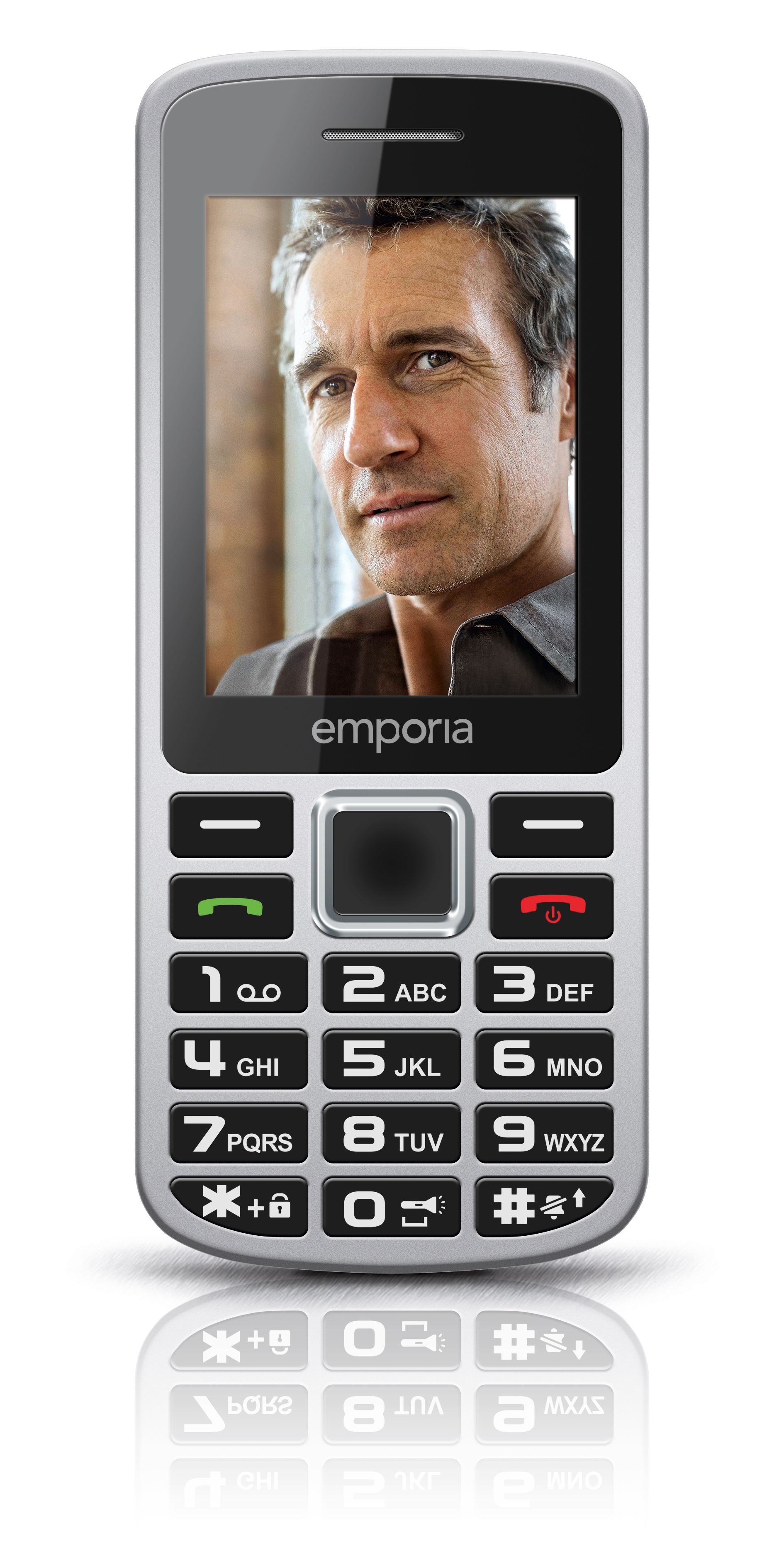 Emporia PRIME 6.1 cm (2.4") 64 g Black, Grey Senior phone – image 2