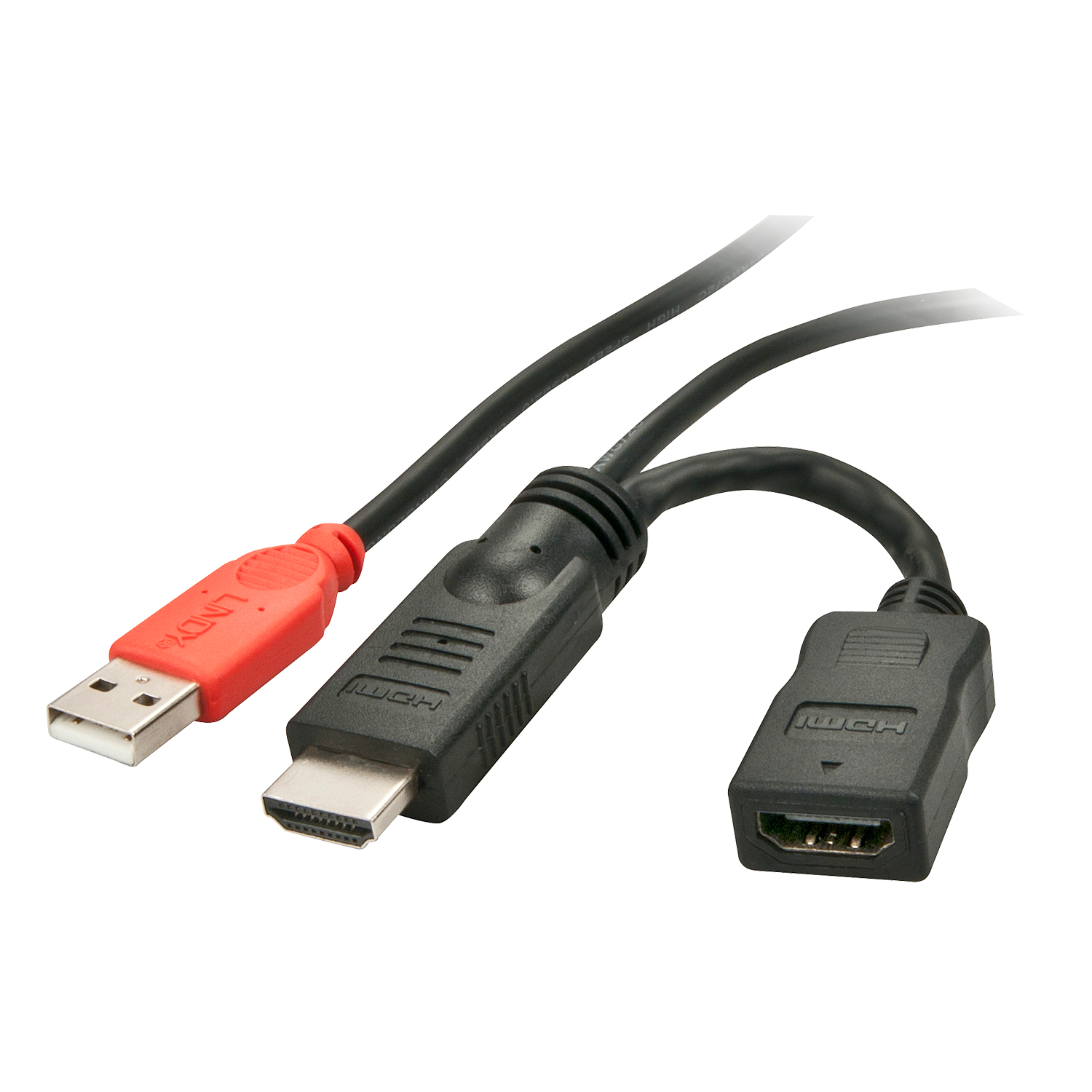 Lindy 41080 USB-grafikadapter Svart, Röd