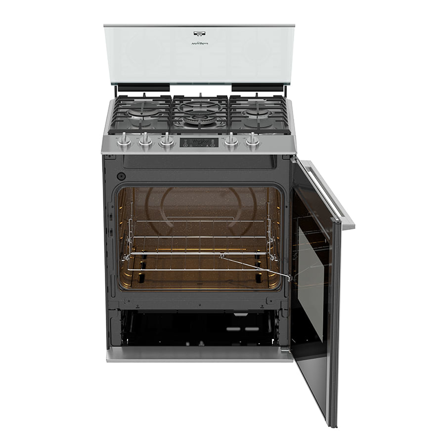 Whirlpool WFR9000S cooker Freestanding cooker Gas Silver – image 3