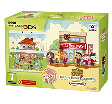 Nintendo New 3DS + Animal Crossing: Happy Home Designer + Coverplate + amiibo Card — vue 1 sur 2