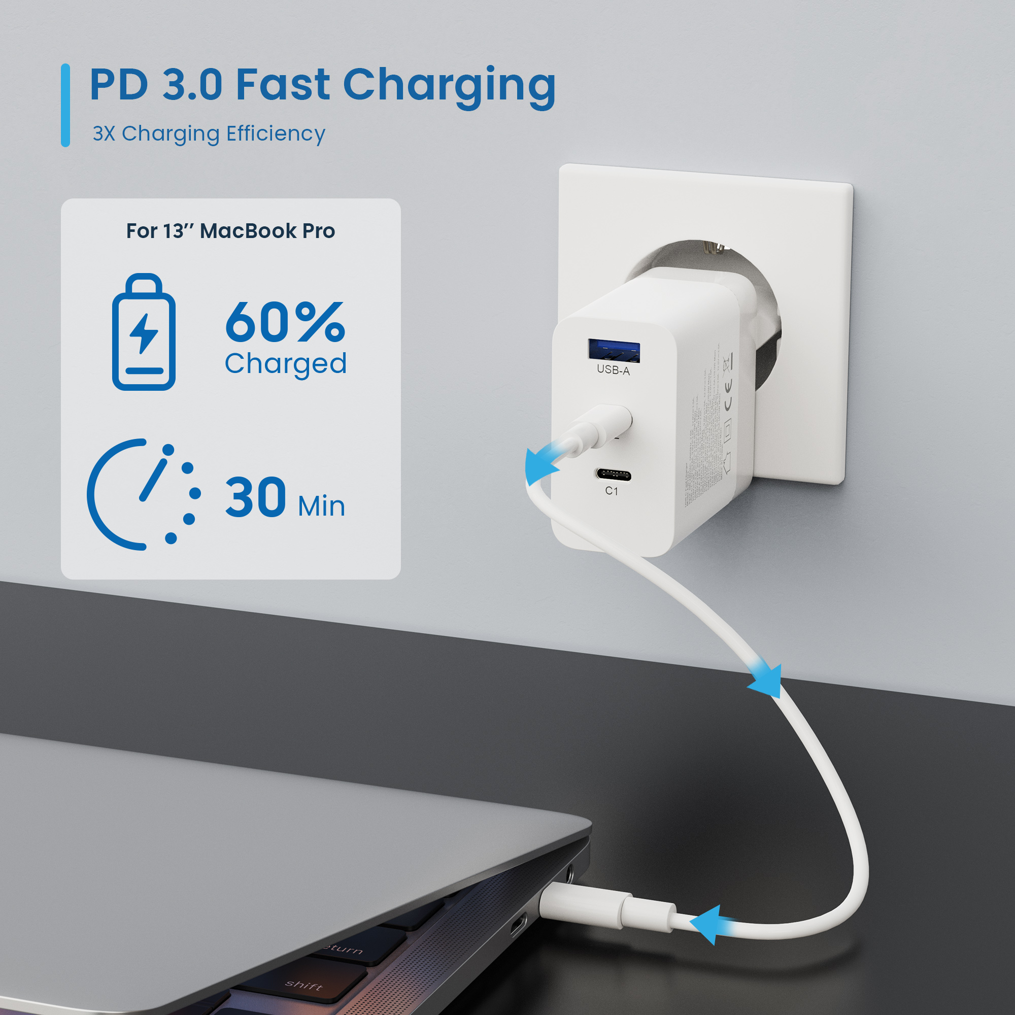 Ewent EW1323 mobile device charger Universal White AC Fast charging Indoor – image 8