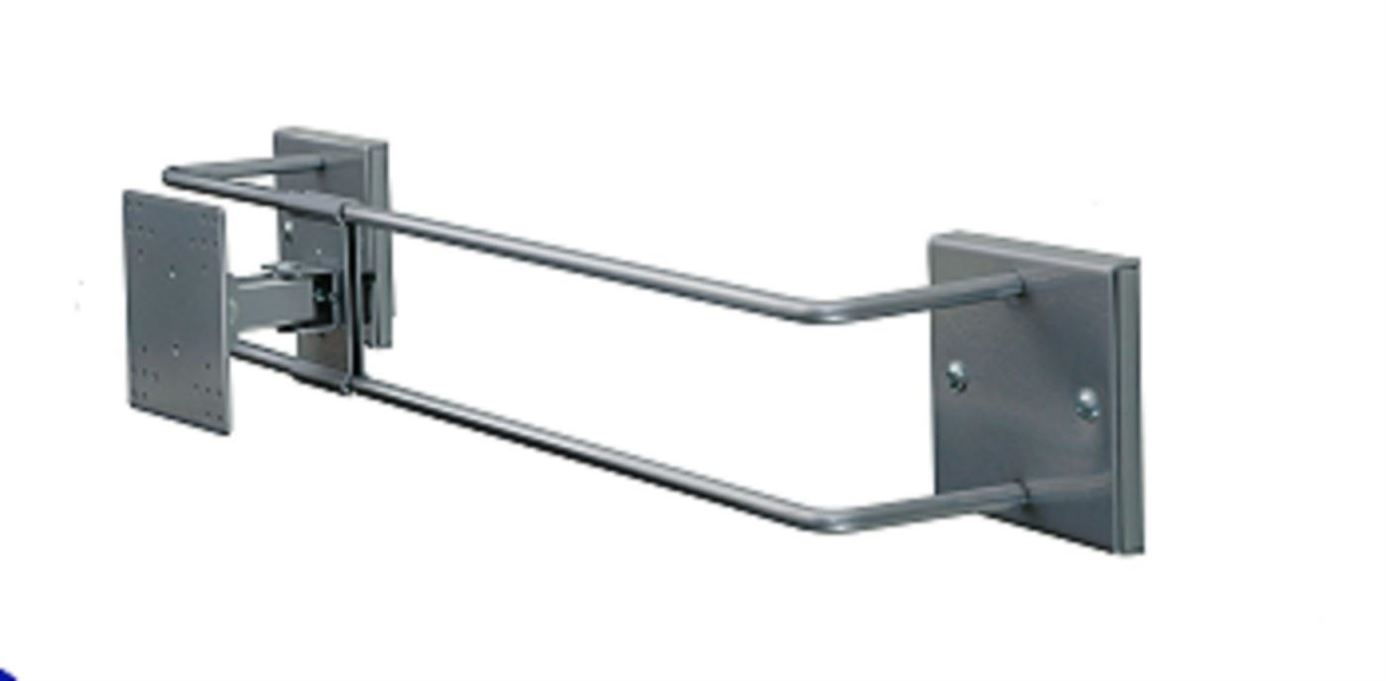 R-Go Tools R-Go Alternative Wall Mount, up to 27", Max weight 10kg, adjustable, silver