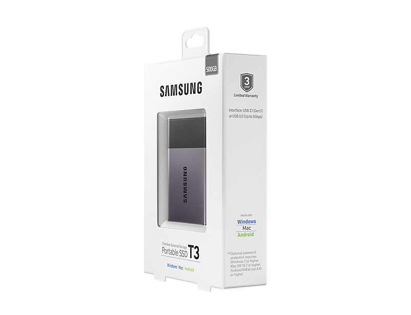 Samsung T3 500 GB USB Type-A 3.2 Gen 1 (3.1 Gen 1) Black, Silver image 10