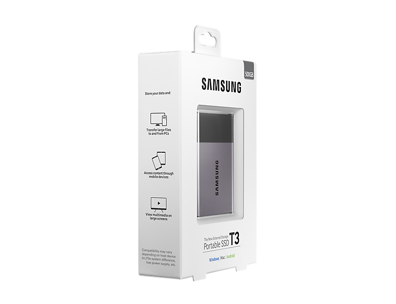 Samsung T3 500 GB USB Type-A 3.2 Gen 1 (3.1 Gen 1) Black, Silver image 9