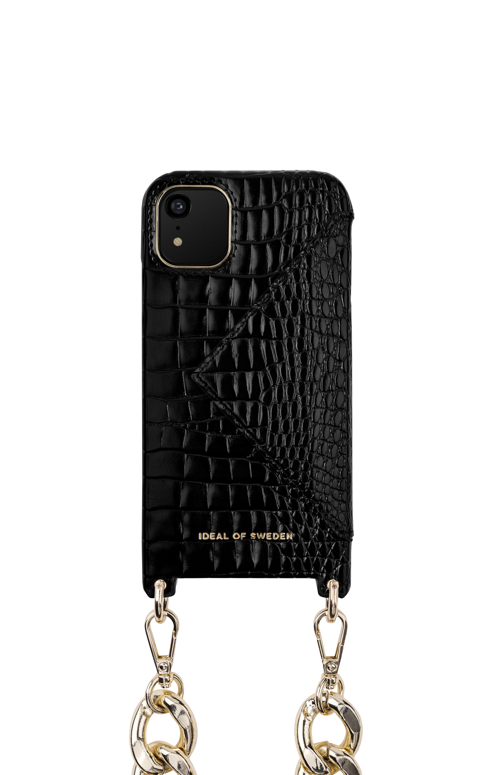 iDeal of Sweden Necklace Case iPhone 11/XR Neo Noir Croco – image 4