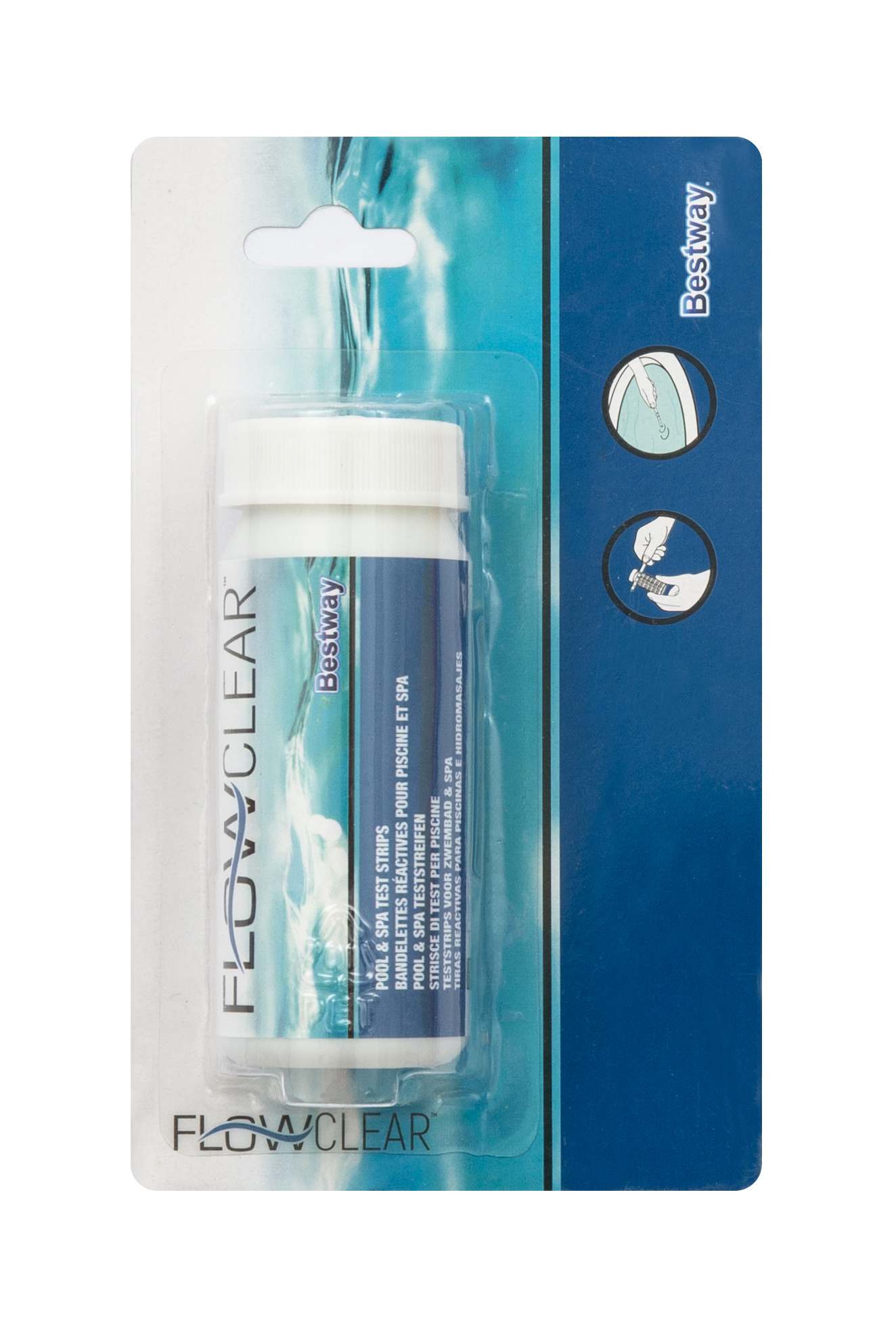 صورة شرائط اختبار مياه حمامات السباحة والمنتجعات الصحية FLOWCLEAR™ Swim Doctor