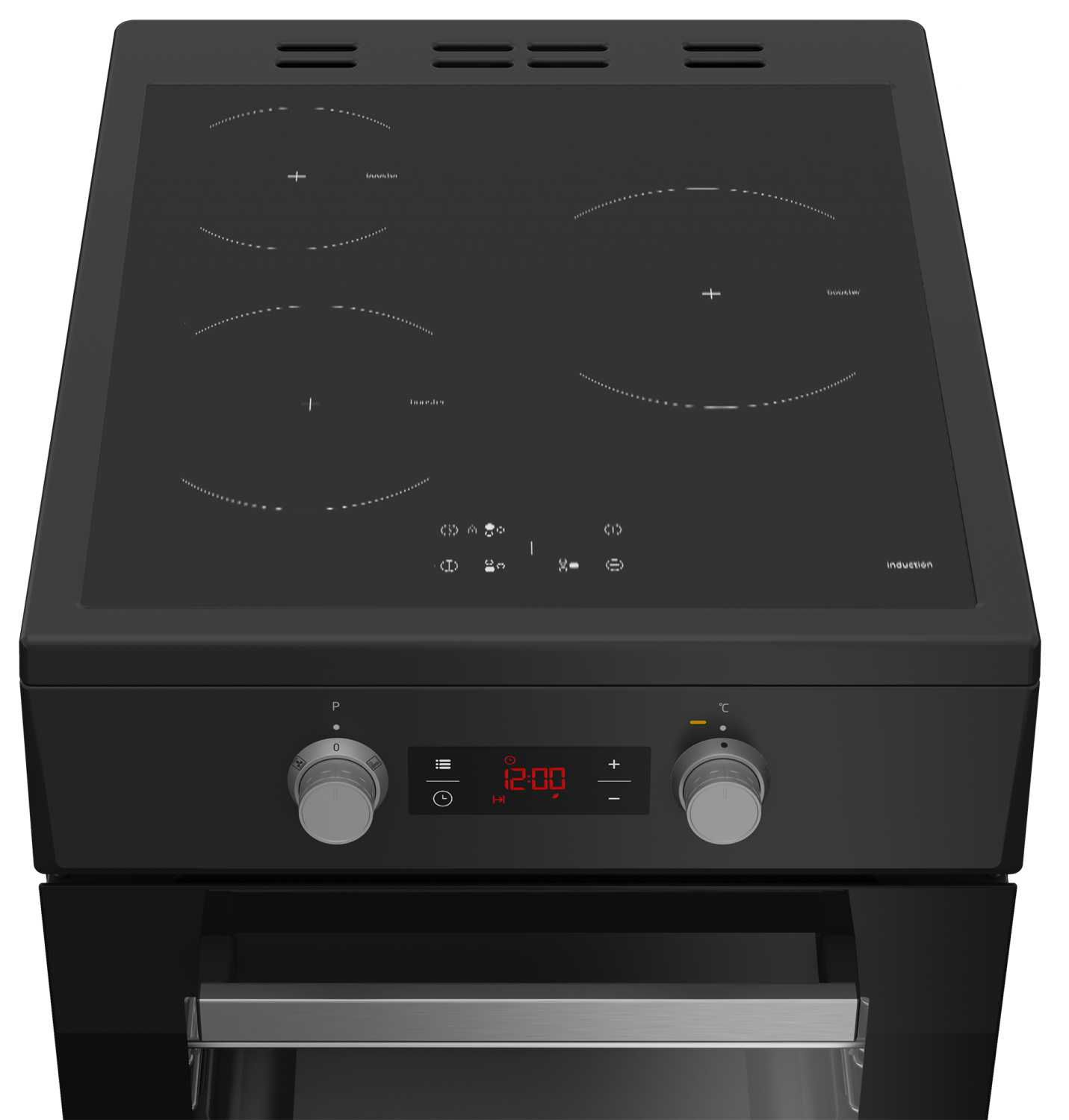 Beko FSE58301BC cooker Freestanding cooker Electric Zone induction hob Black – image 3