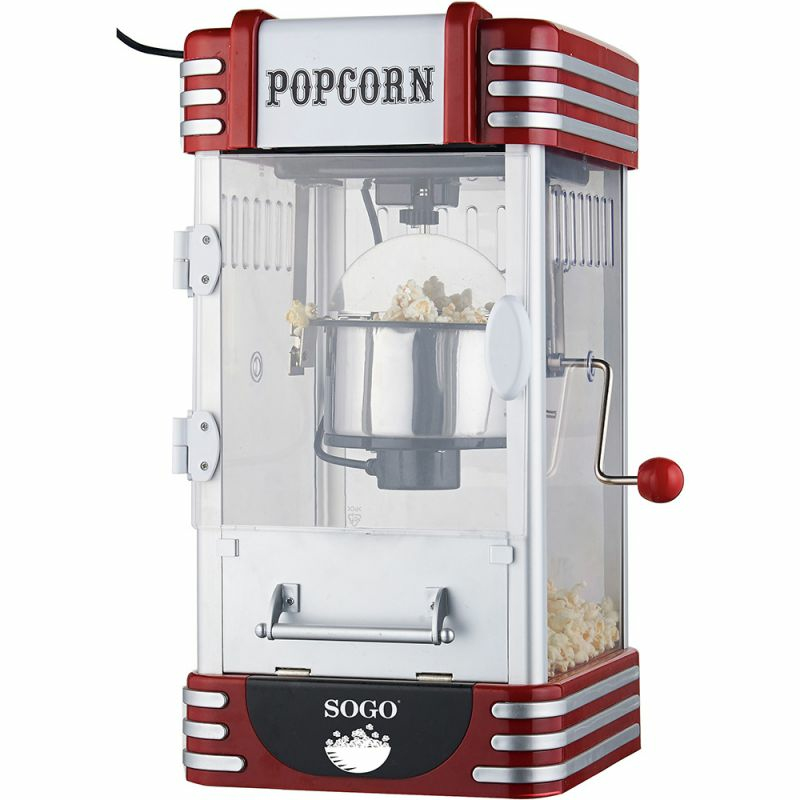Sogo PAL-SS-11350 popcorn popper Black, Red, Stainless steel – image 5