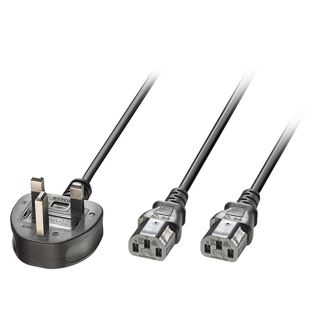 2.5M Y MAINS POWER CABLE UK 3 PIN