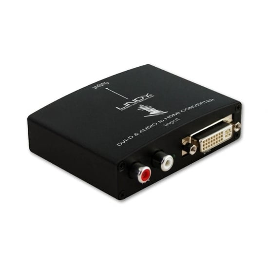 Lindy 38164 video signal converter DVI-D & Audio To HDMI Converter