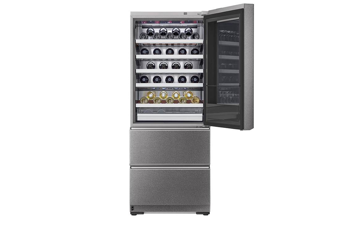 LG LSR200W wine cooler Compressor wine cooler Freestanding Black, Stainless steel – image 2