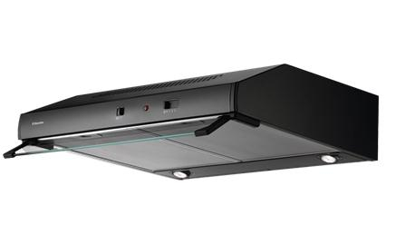Electrolux EFT60022K cooker hood Semi built-in (pull out) Black 400 m³/h