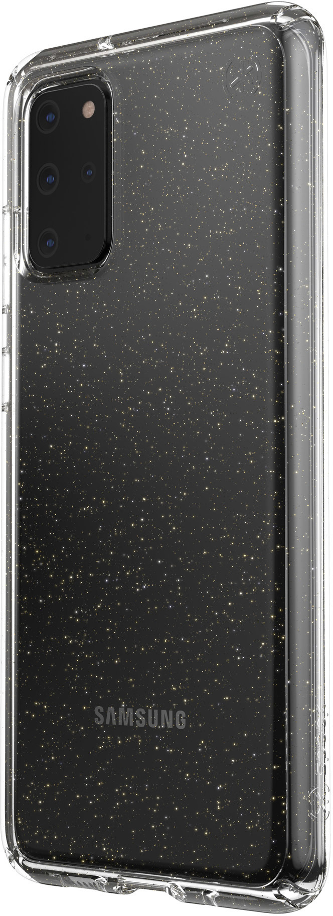 Speck Presidio Perfect Clear Glitter Samsung Galaxy S20 Plus Clear/Gold – image 3