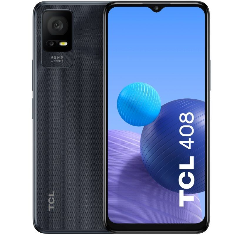 TCL 408 16.8 cm (6.6") Dual SIM Android 12 4G USB Type-C 4 GB 64 GB 5000 mAh Grey – image 1