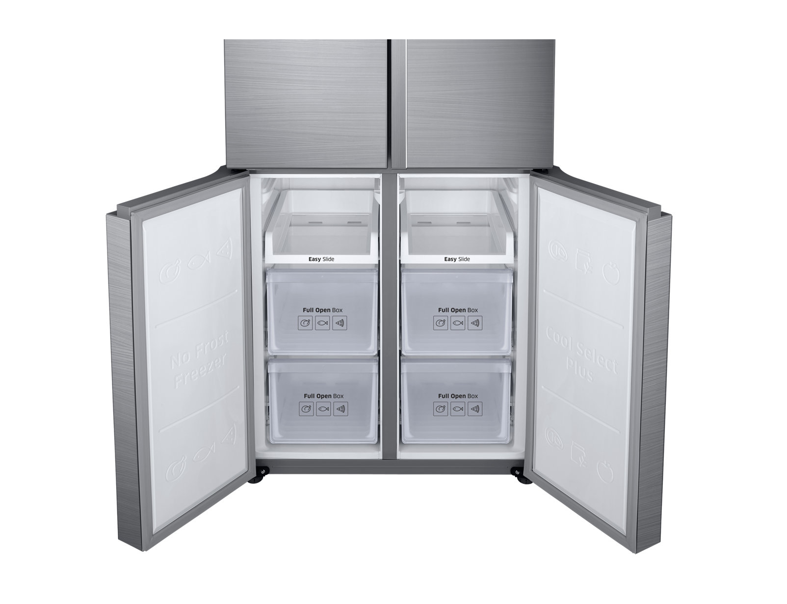 Samsung RF50K5920SL side-by-side refrigerator Freestanding – image 8