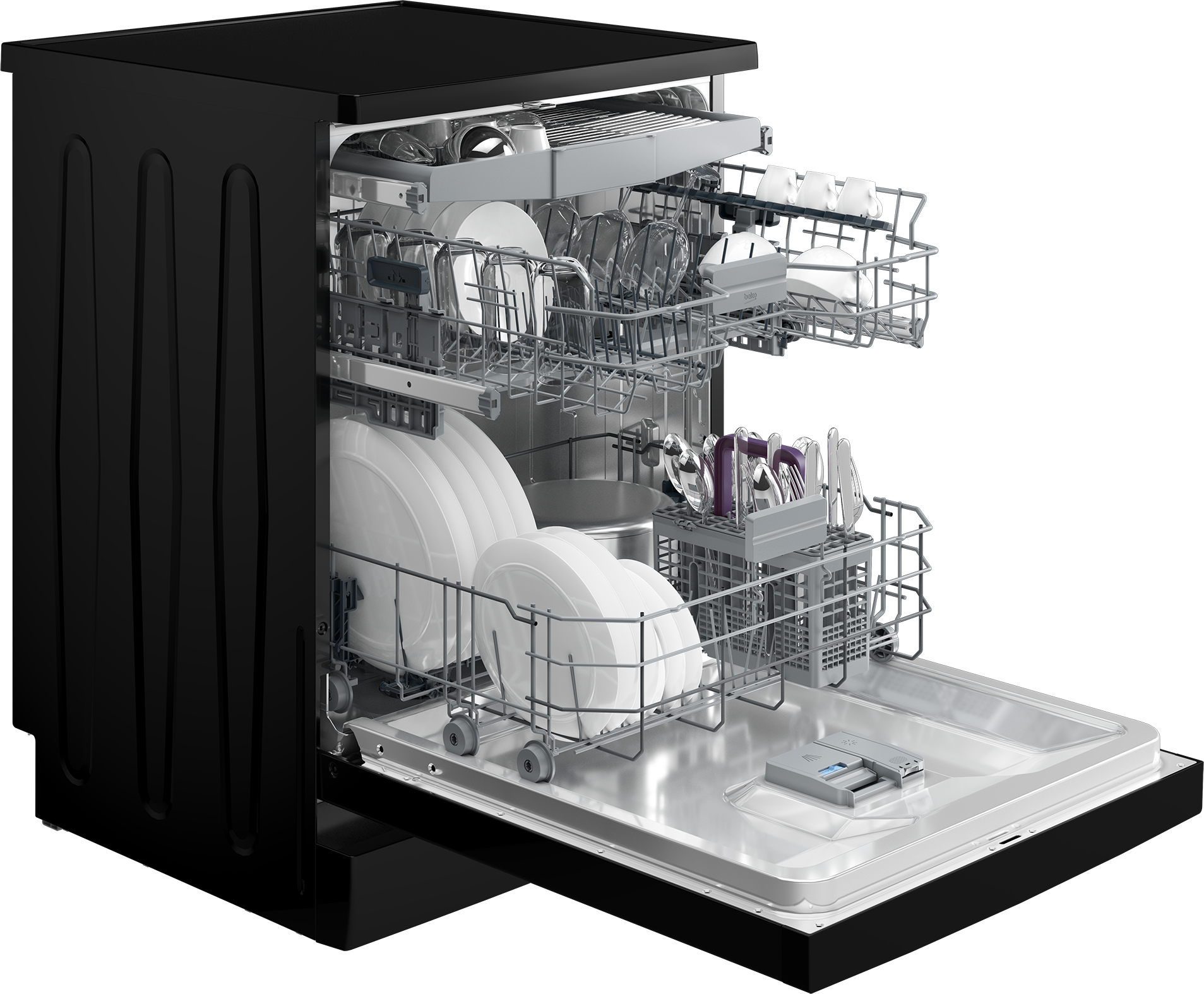 Beko BDFN26520QB Freestanding Full Size Dishwasher with AquaIntense – image 3
