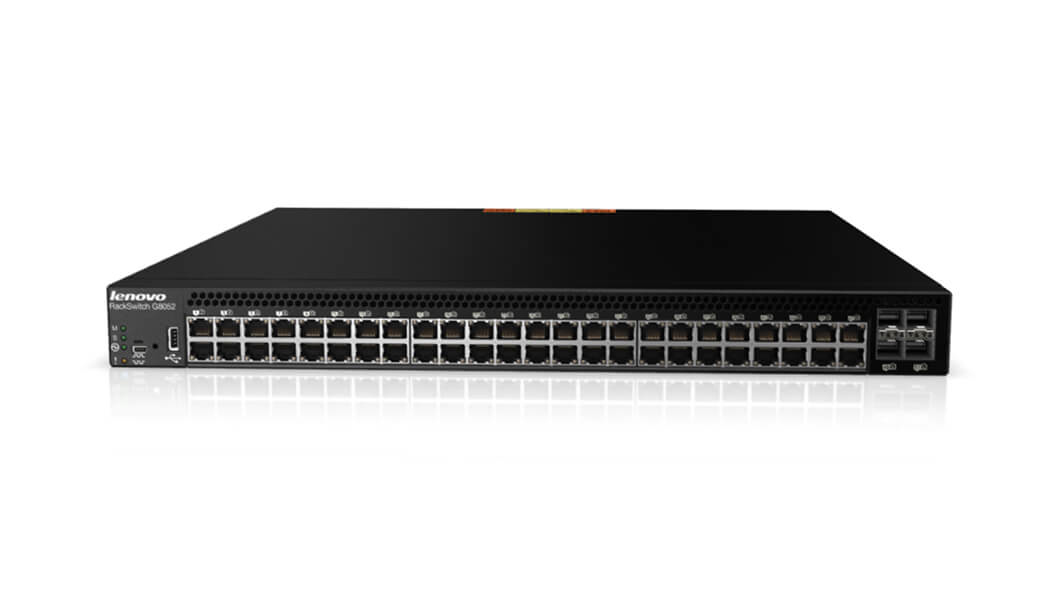 Lenovo G8052 Managed L2/L3 Gigabit Ethernet (10/100/1000) 1U Black – image 1