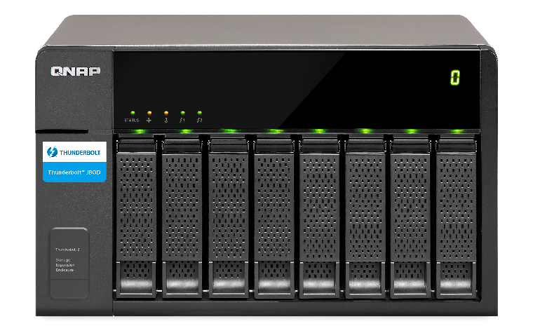 QNAP TX-800P disk array Black