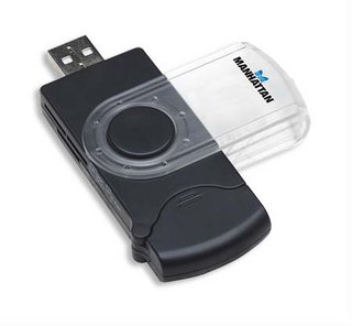 Manhattan 100717 card reader USB 2.0 Black