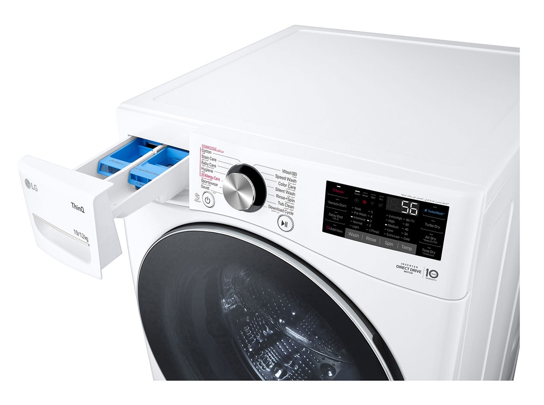 LG WS1912WHT washer dryer Freestanding Front-load White – image 6