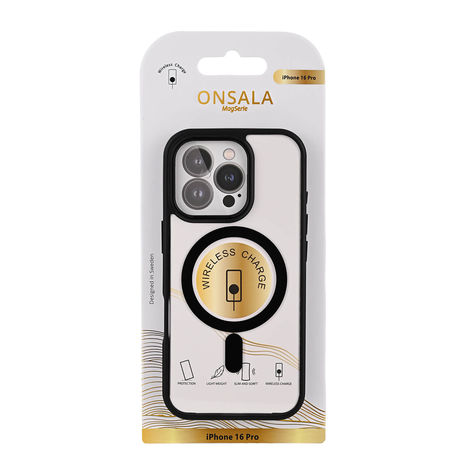 Onsala Phone Case Bumper MagSeries Black & Clear - iPhone 16 Pro – image 2