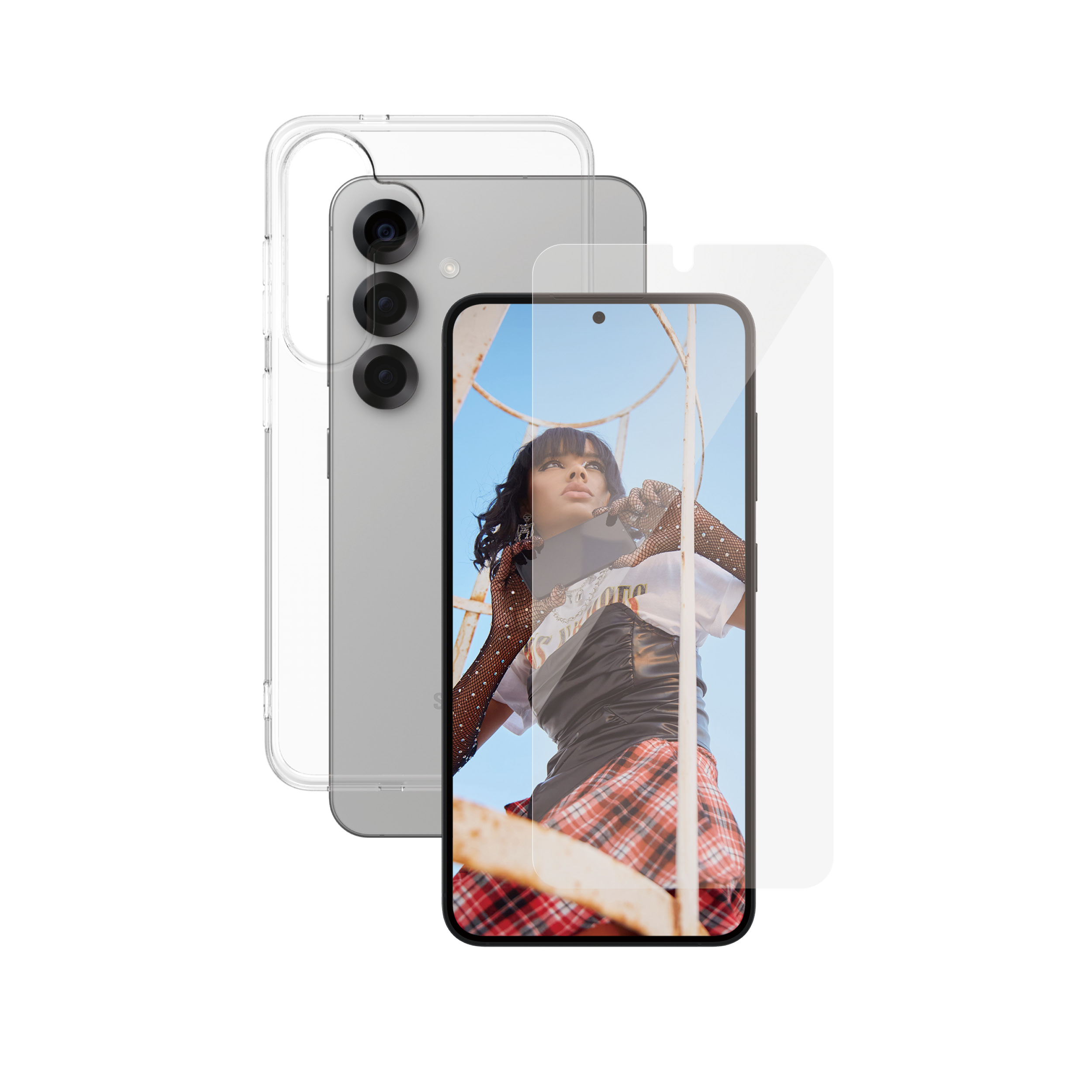 PanzerGlass CARE™ by ® 2-in-1 Bundle Samsung Galaxy S25 Clear screen protector 1 pc(s)