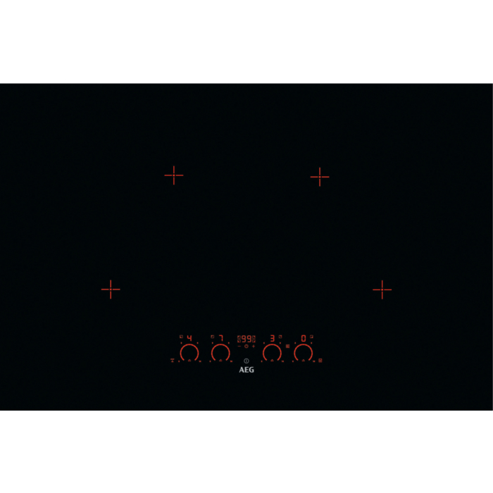 AEG IPK94530LB Black Built-in Zone induction hob 4 zone(s)