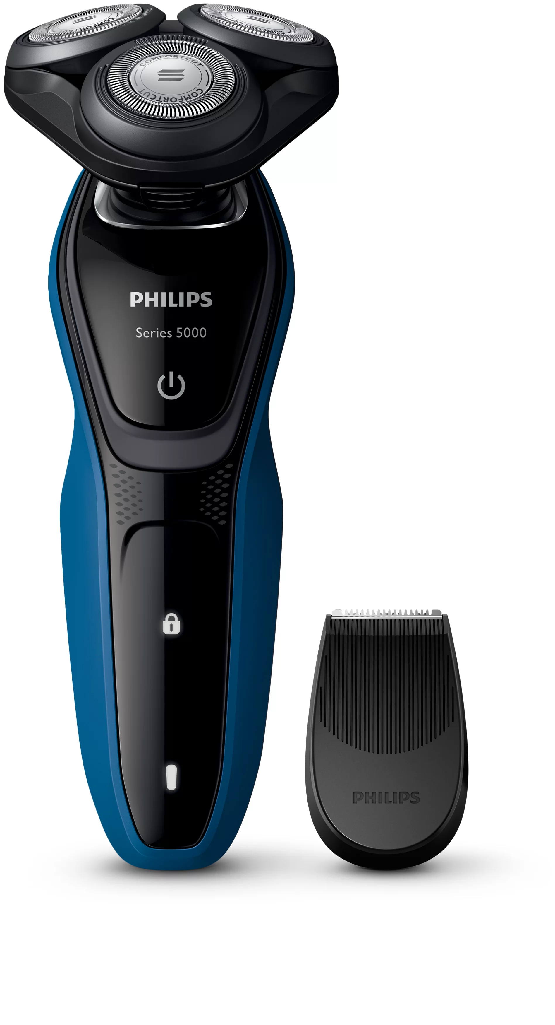 Philips SHAVER Series 5000 S5250/06R1 men's shaver Rotation shaver Trimmer Blue, Charcoal