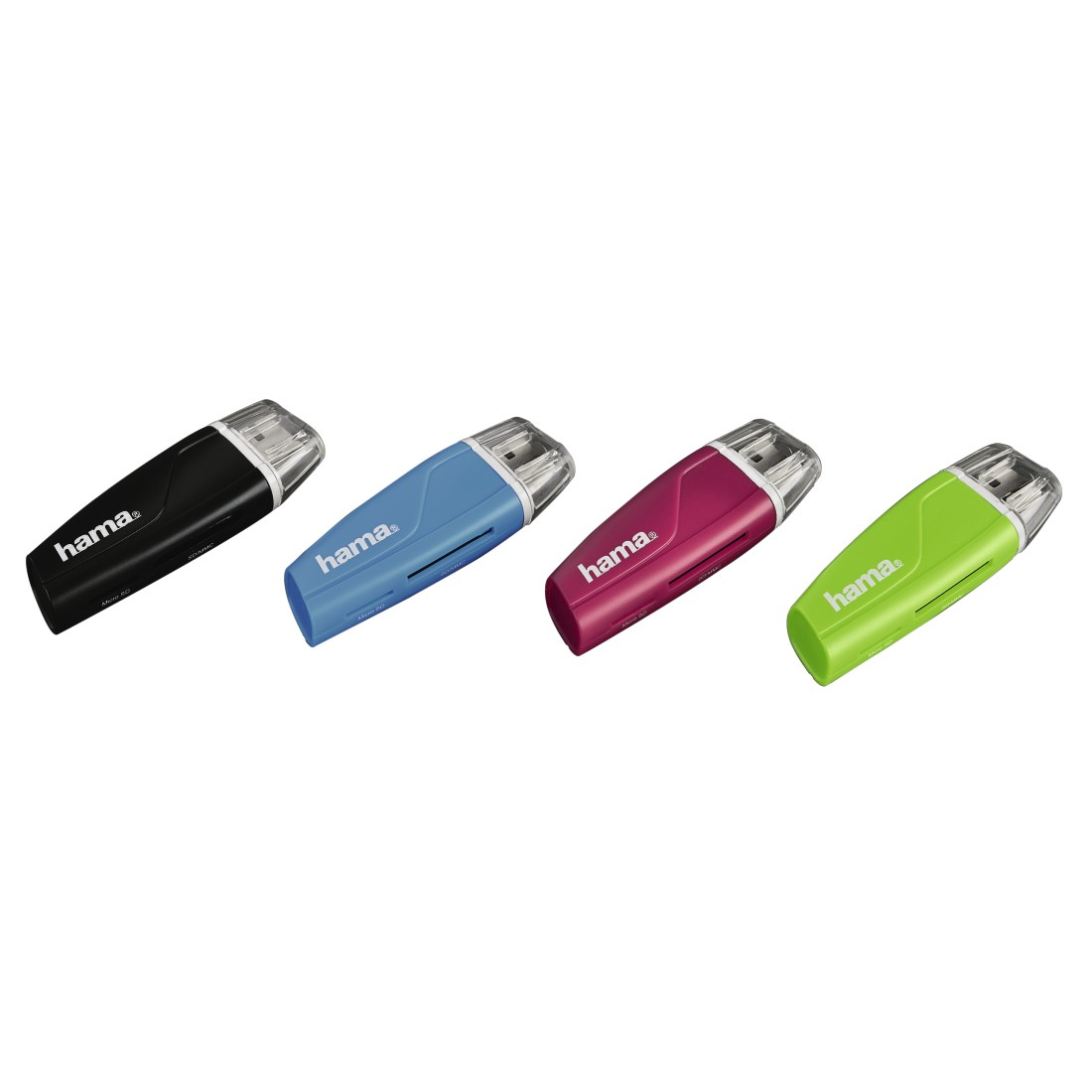 Hama 00181022 card reader USB 2.0 Black, Blue, Green, Pink – image 2