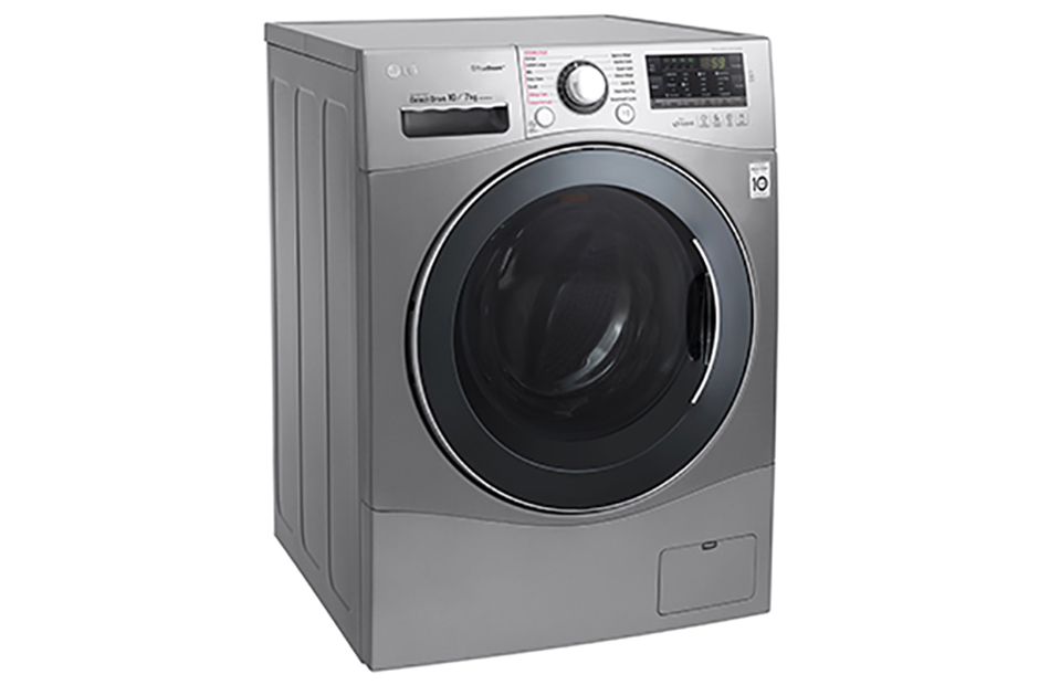 LG F1450DPRE washer dryer Freestanding Front-load Silver – image 2