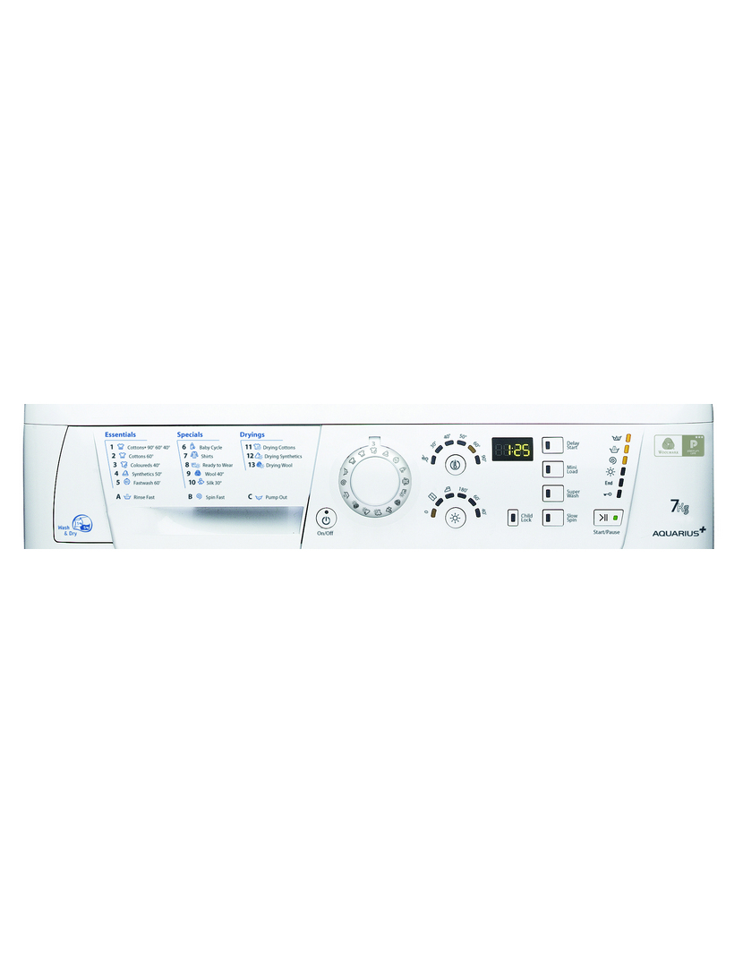 Hotpoint WDF756P washer dryer Freestanding Front-load White – image 2