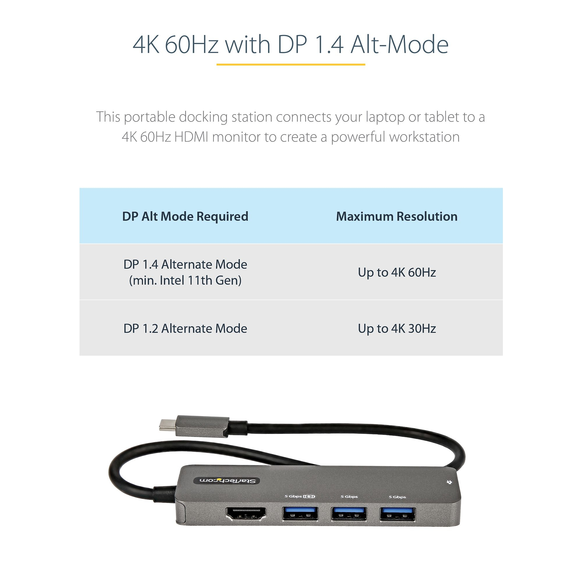 StarTech.com USB C Multiport Adapter - USB-C to HDMI 2.0b 4K – image 9