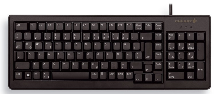 Cherry G84-5200LCMCH-2 keyboard Home USB Swiss Black