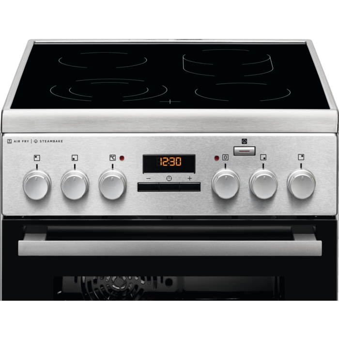 Electrolux EKC54972OX Freestanding cooker Electric Ceramic hob Black, Stainless steel – image 2