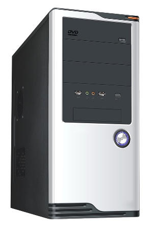 itek Space Midi Tower Black, Silver