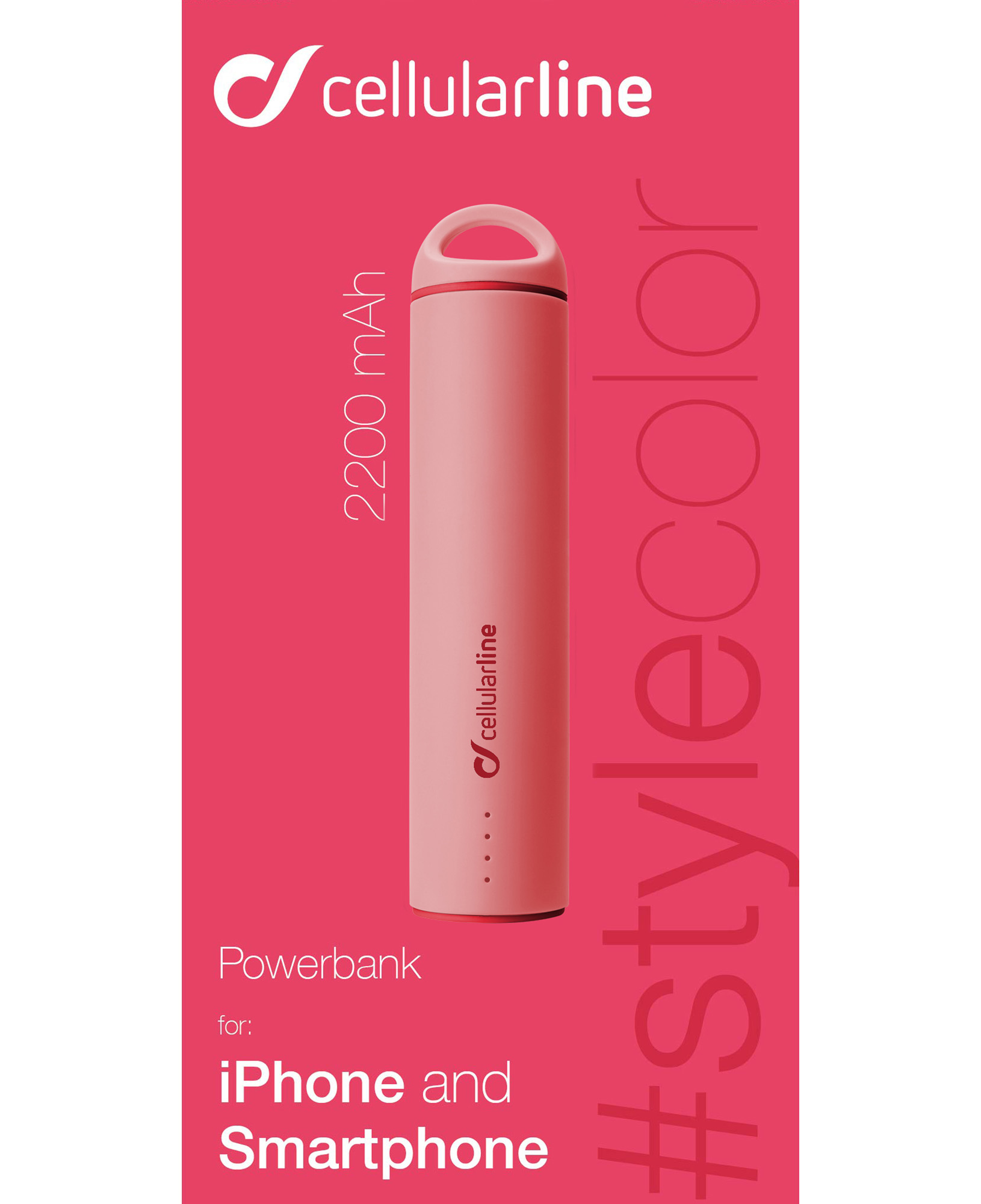 Cellularline Powerbank #Stylecolor 2200 - Universal – image 2