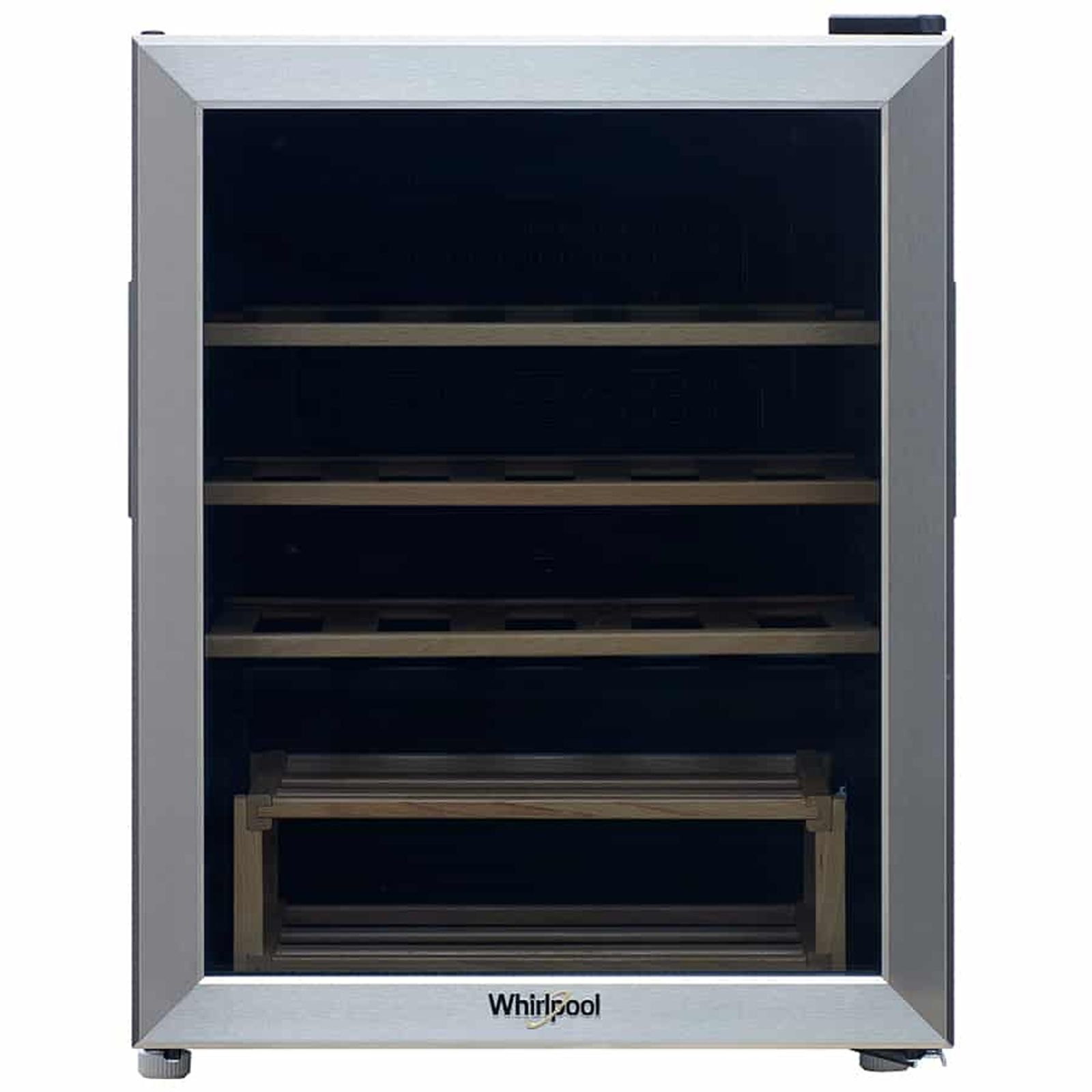 Whirlpool WW2110S wine cooler Thermoelectric wine cooler Freestanding Grey 21 bottle(s)