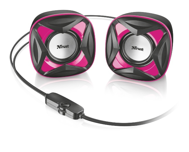 Trust Xilo Compact 2.0 Black, Pink Wired 4 W image 2