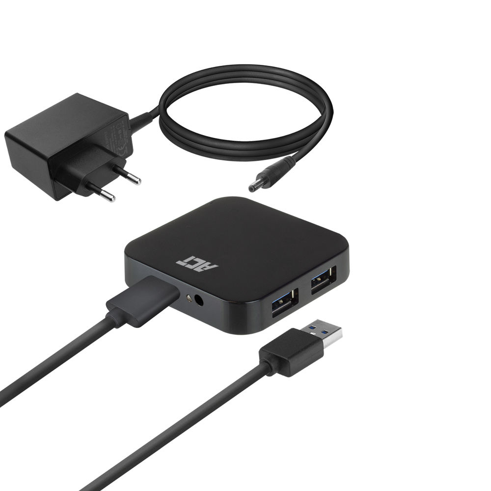 ACT AC6305 interface hub USB 3.2 Gen 1 (3.1 Gen 1) Type-A 5000 Mbit/s Black – image 4