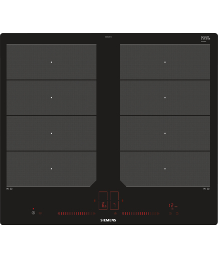 Siemens EX601LXC1E piano cottura Nero Da incasso Piano cottura a induzione 4 Fornello(i)