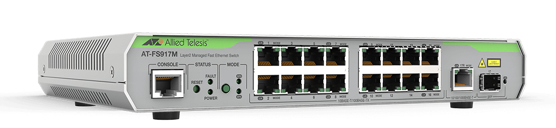 Allied Telesis AT-FS917M-30 network switch Managed L2 Fast Ethernet (10/100) 1U Grey