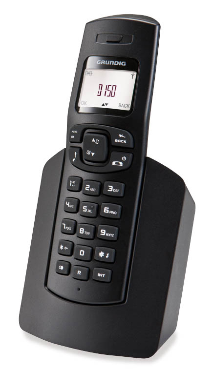 Grundig D150 DECT telephone Caller ID Black